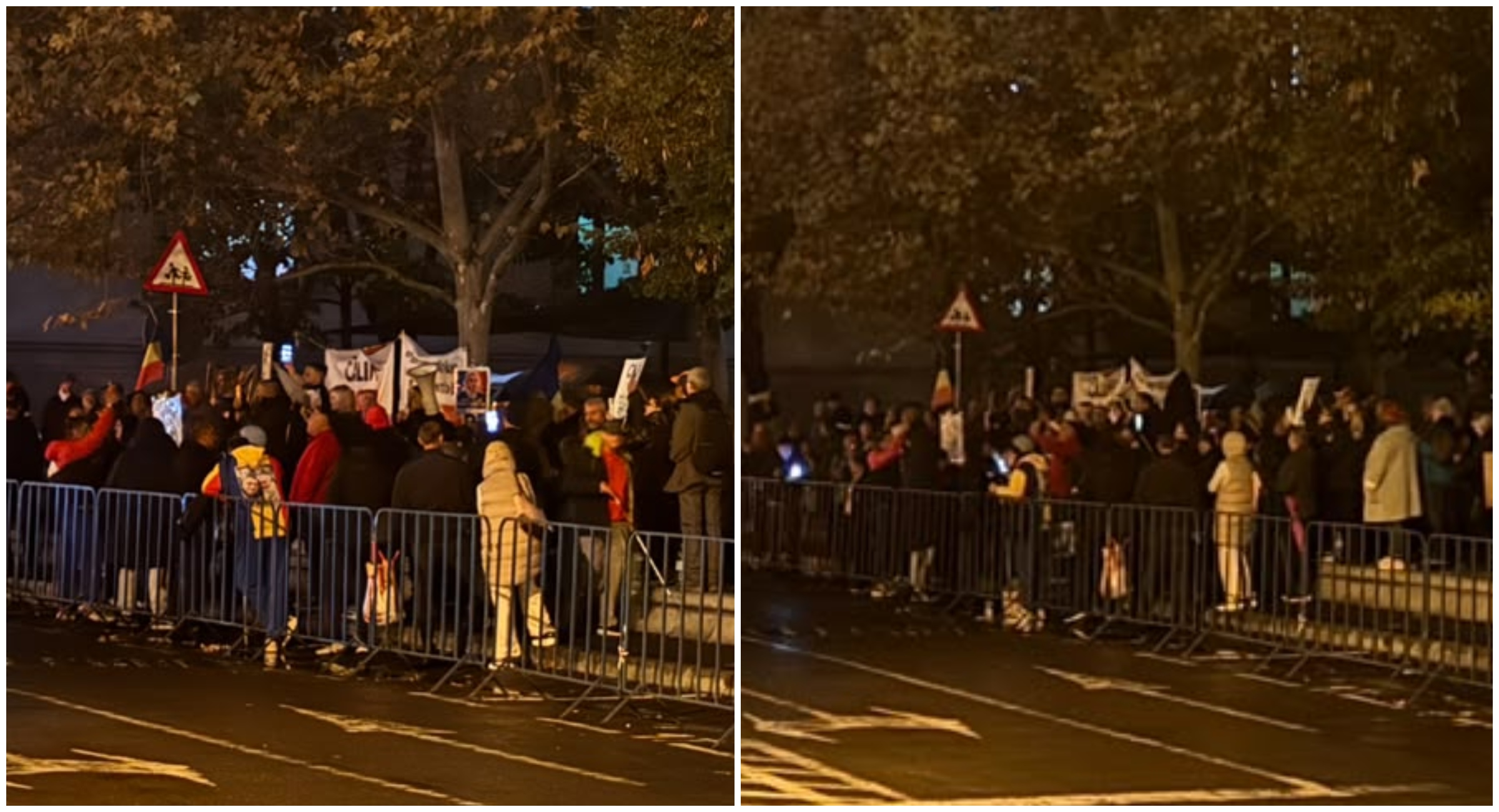 Proteste în fața Arestului Central pentru eliberarea lui Călin Georgescu: a 18-a noapte de manifestări
