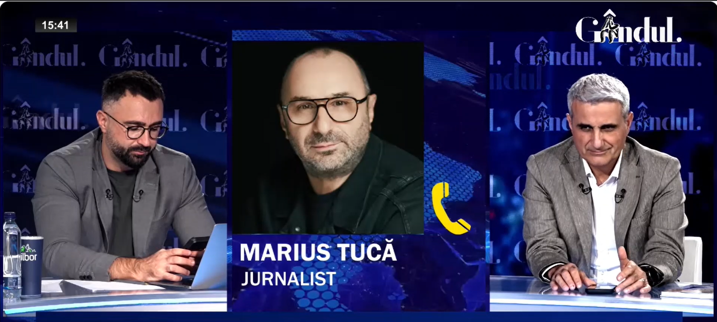Marius Tucă critică propunerea lui Luca Niculescu de înființare a unui organism de combatere a dezinformării