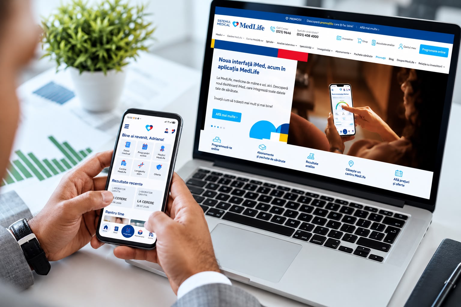 MedLife lansează iMed, o platformă digitală pentru prevenția sănătății bazată pe date genetice și biometrice