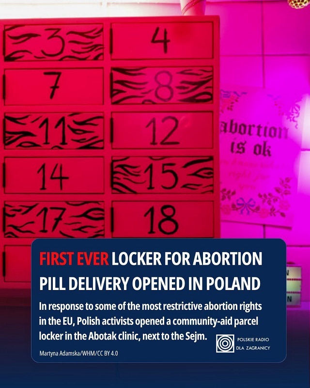 Metodă inovatoare în Polonia pentru accesul la avort: a fost lansat primul dulap de livrare a pastilelor