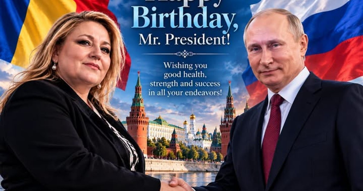 Diana Șoșoacă i-a trimis urări lui Vladimir Putin, însoțite de imagini generate cu inteligența artificială