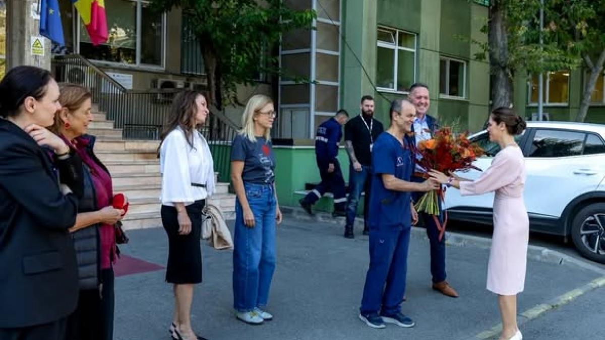 Mirabela Grădinaru a vizitat Secția de Terapie Intensivă Nou-Născuți de la Marie Curie