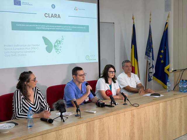 Proiectul Clara vizează reducerea mortalității de la cancerul de col uterin în România prin acces echitabil