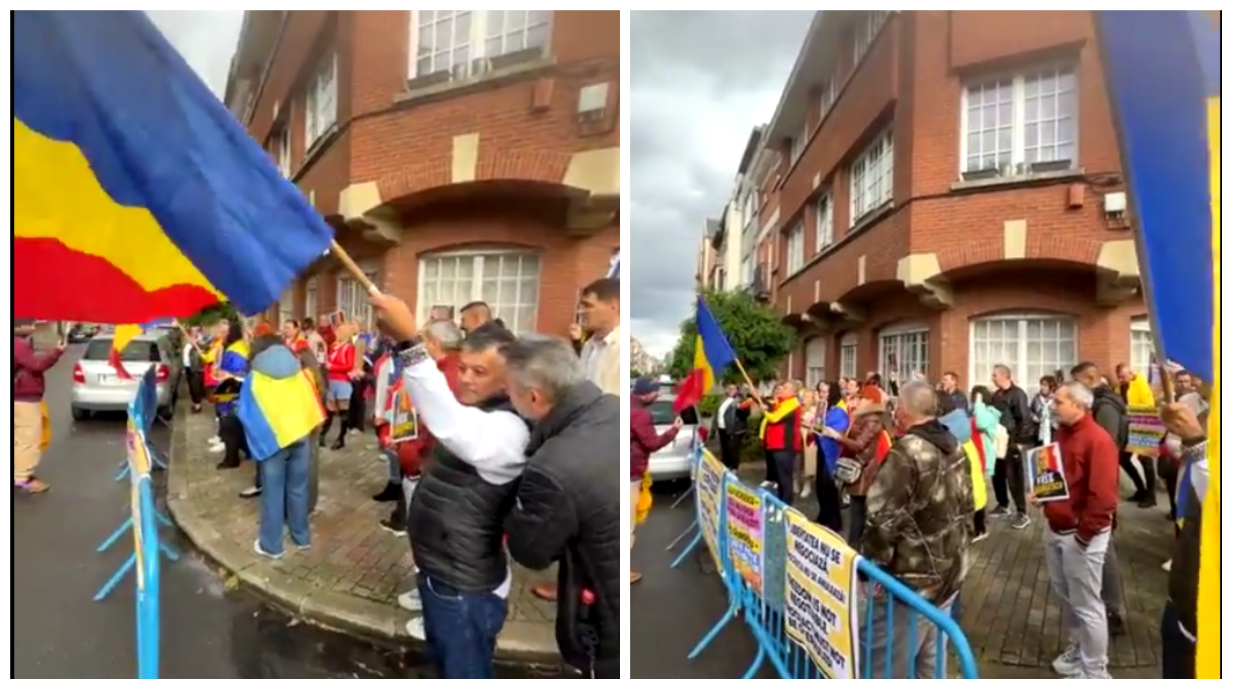 Manifestare în Belgia pentru eliberarea lui Călin Georgescu: Românii au protestat în fața Ambasadei